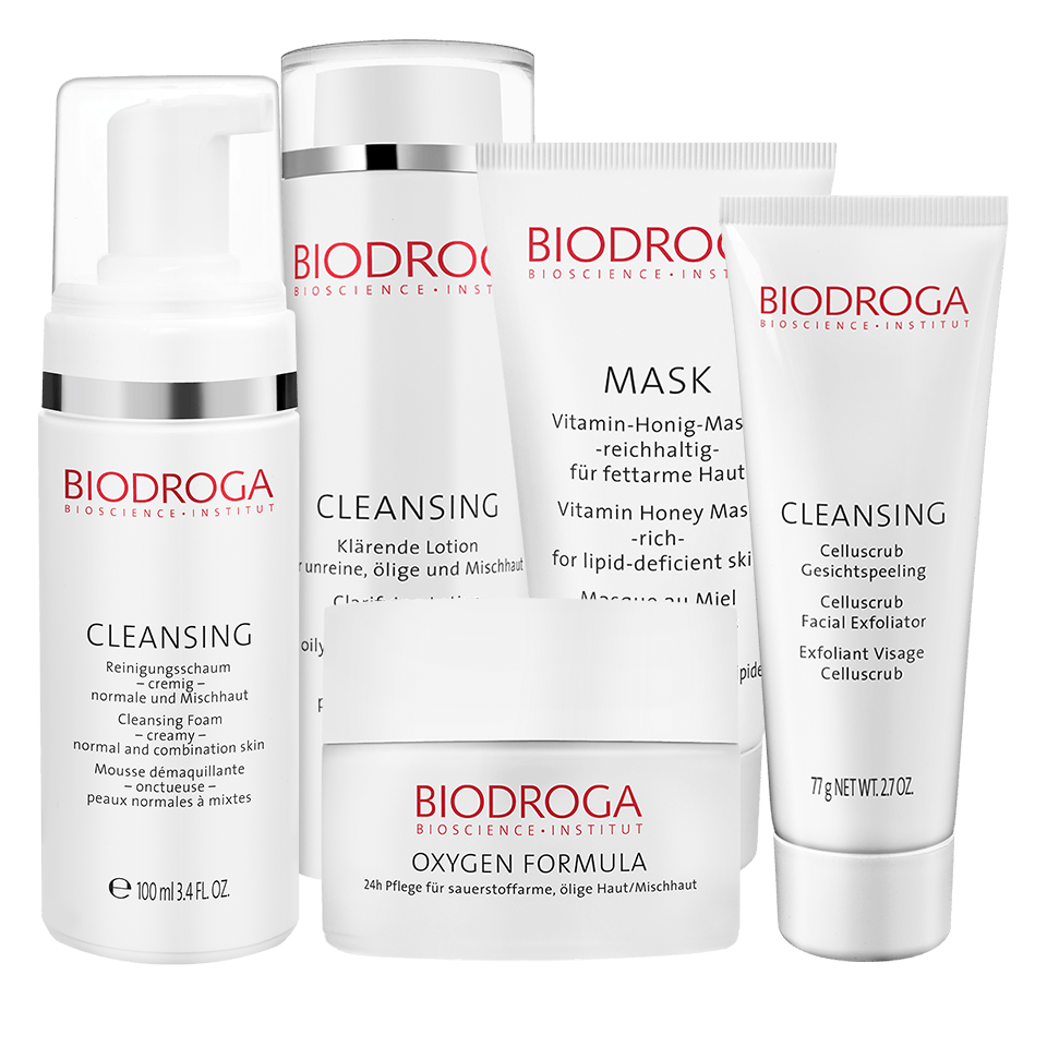 Biodroga Oxygen Formula Rosy Skin Kit - Oily/Combo